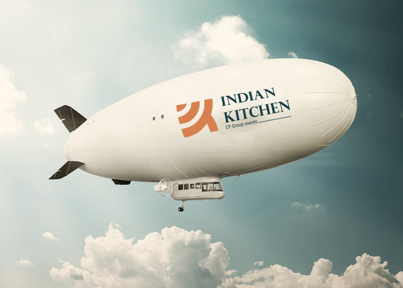 Balloon advertising logo